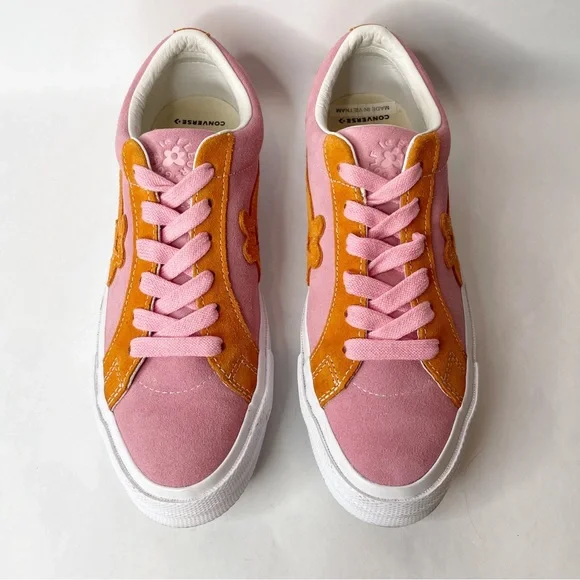 Converse One Star x Tyler The Creator Golf Le Fleur Pink Orange Skater Sneakers - Picture 2 of 12